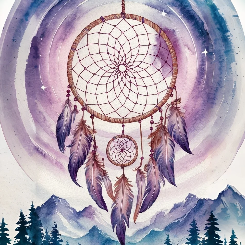 Dreamcatcher In A Glass Front Frame 8x10 Picture AI wall